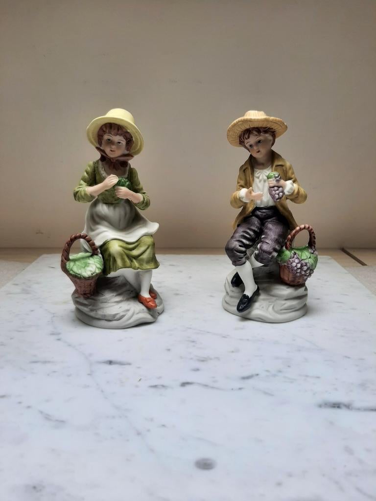 Porseleine beeldjes koppeltje, Ophalen of Verzenden