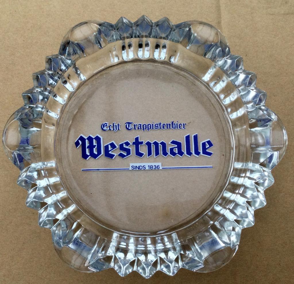 bier brouwerij Westmalle diameter 17,4cm blauwe tekst, Collections, Enlèvement ou Envoi, Comme neuf