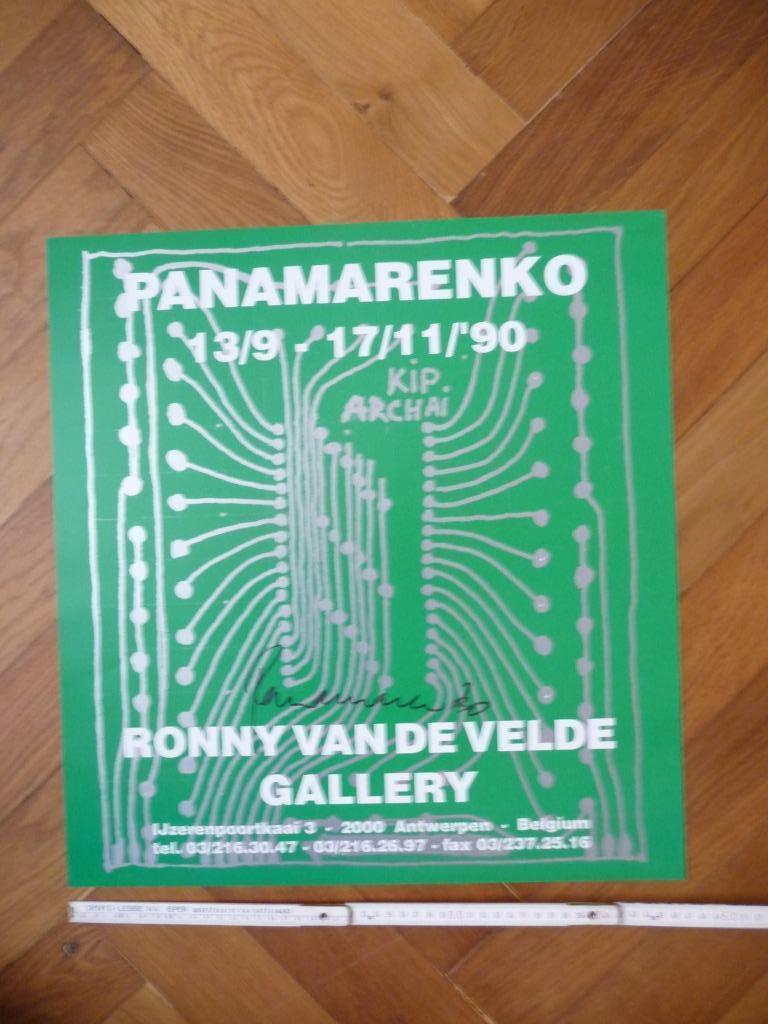 PANAMARENKO - AFFICHE, ORIGINEEL GESIGNEERD, Antiquités & Art, Art | Lithographies & Sérigraphies, Enlèvement ou Envoi