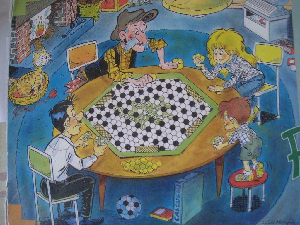 WALTHERY JEU DE SOCIETE DESSIN INEDIT PARA BD NATACHA, Livres, Enlèvement ou Envoi, Une BD, Walthéry, Utilisé