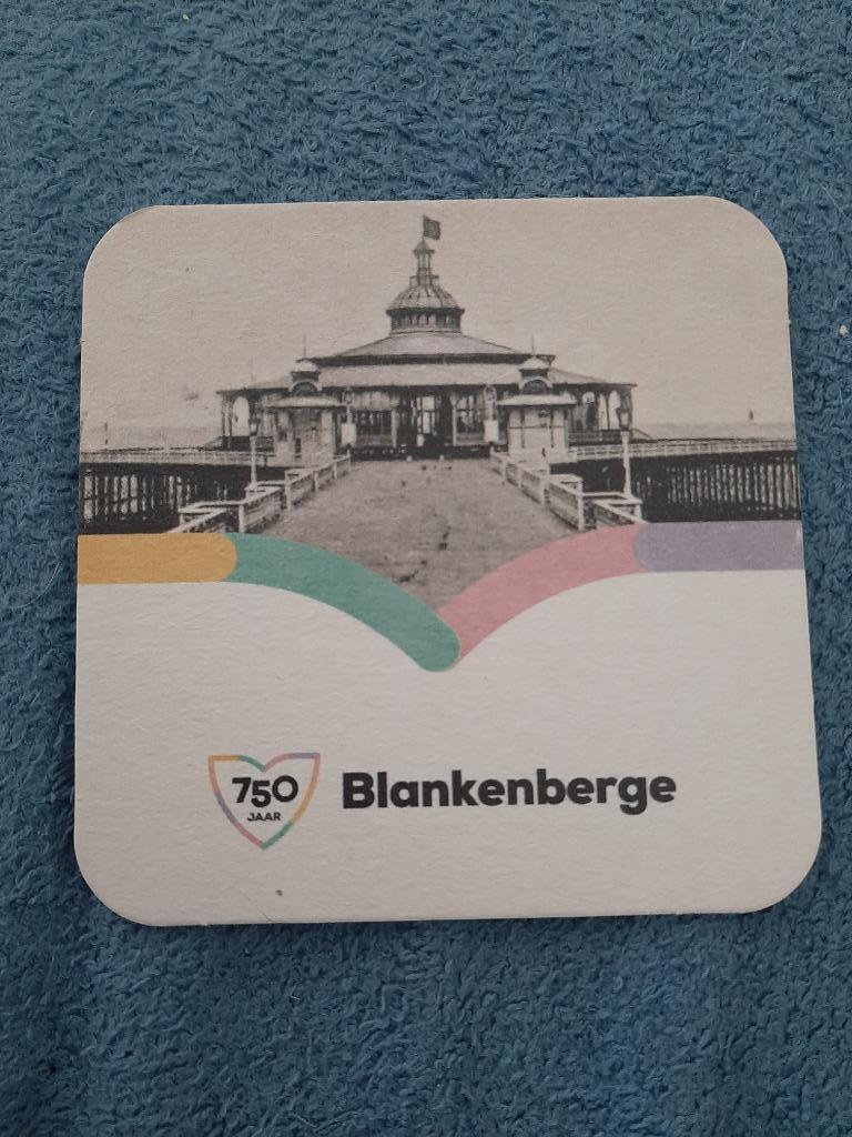 Bierkaart sous-bock Blankenberge 750 jaar, Collections, Photos & Gravures, Enlèvement ou Envoi, Neuf, Gravure