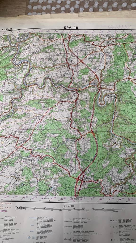 Carte topographique, Overige typen, 1800 tot 2000, België, Ophalen