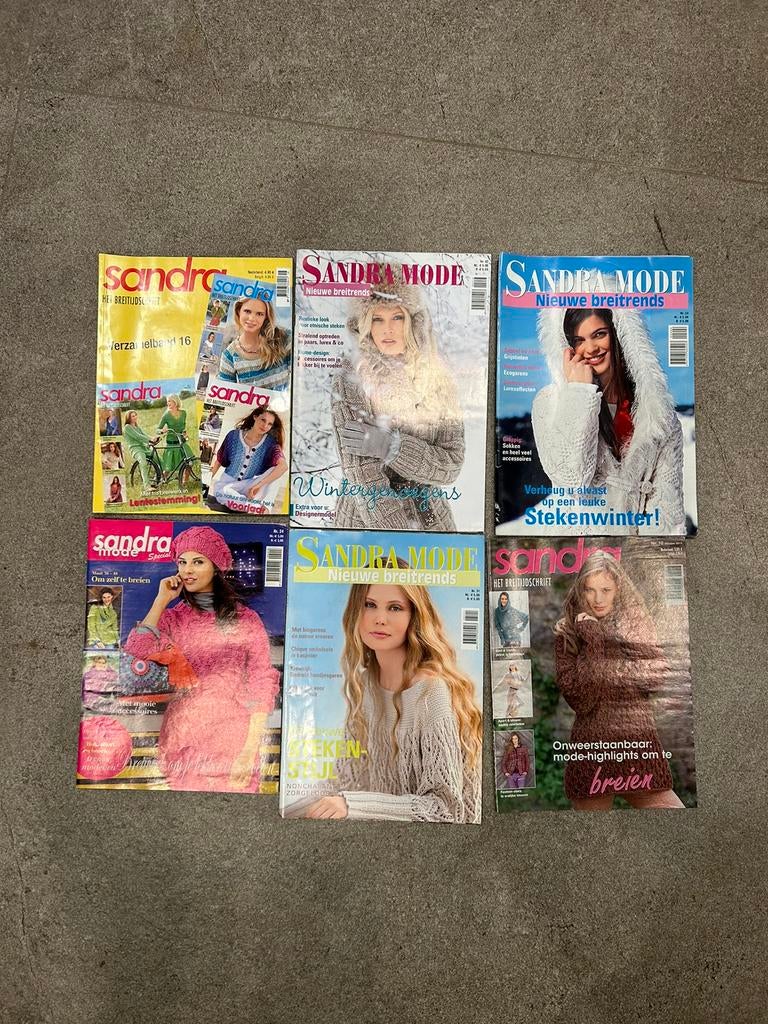 6 breitijdschriften Sandra, Hobby en Vrije tijd, Ophalen of Verzenden, Zo goed als nieuw