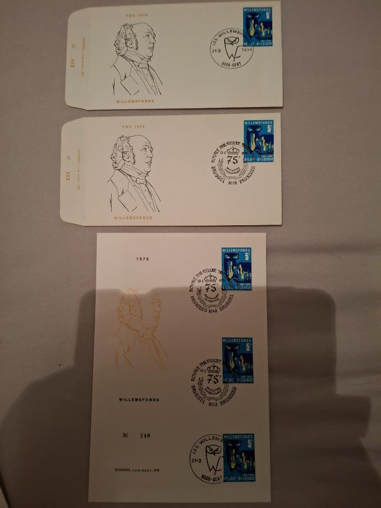 Filatelie postzegels Willlemsfonds 1976, Met stempel, Frankeerzegel, Ophalen of Verzenden, Gestempeld