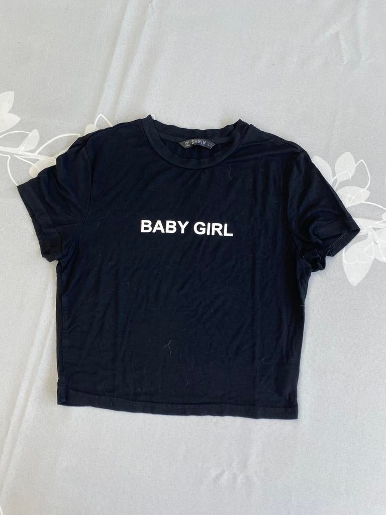 Meisjes tshirts tussen 3&4 €, Enlèvement, Comme neuf, Noir