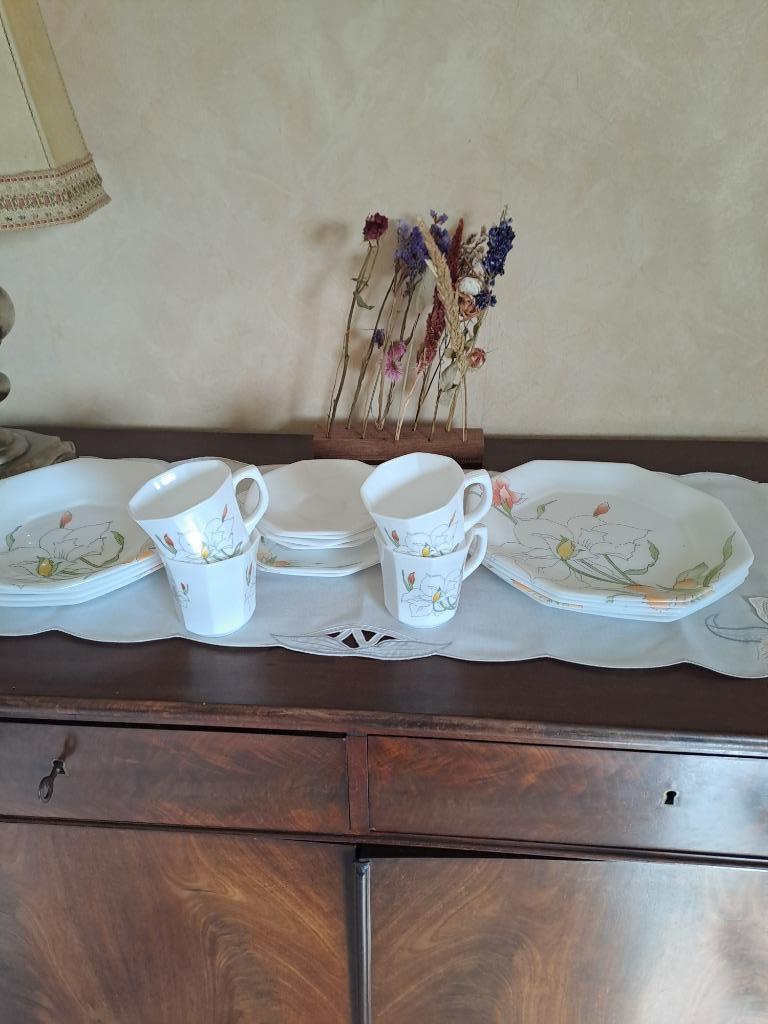 servies arcopal bloem, Enlèvement, Comme neuf, Assiettes(s)