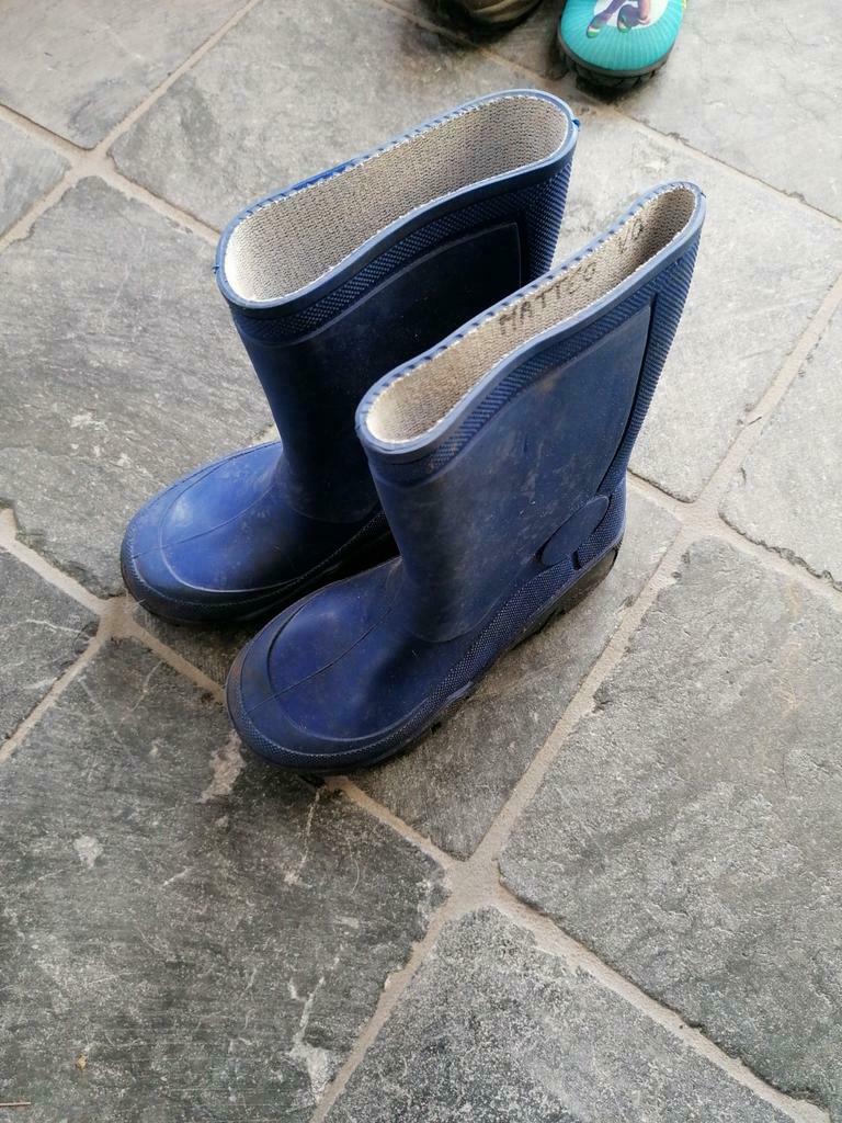 Gummi laarzen maat 30 31 blauw, Ophalen of Verzenden, Laarzen