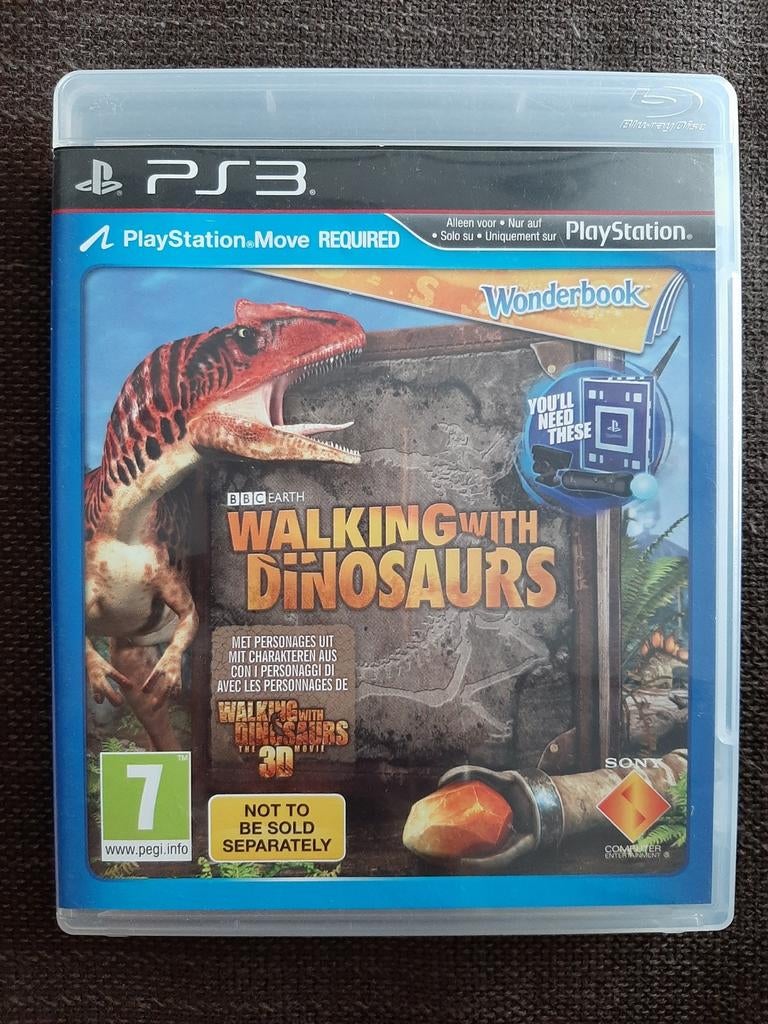 PS3 Walking with dinosaurs wonderbook, Games en Spelcomputers, Games | Sony PlayStation 3, Zo goed als nieuw, Ophalen of Verzenden