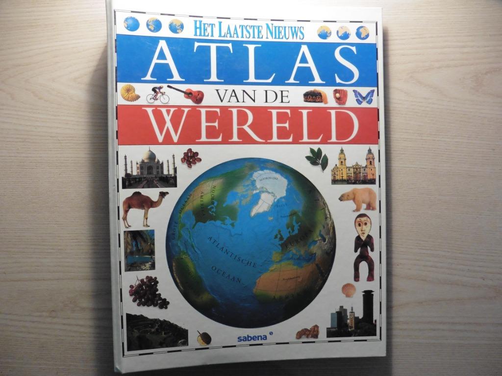 Boek ‘Atlas van de wereld - HLN – Sabena’., Ophalen of Verzenden, 1800 tot 2000, Wereld, Landkaart