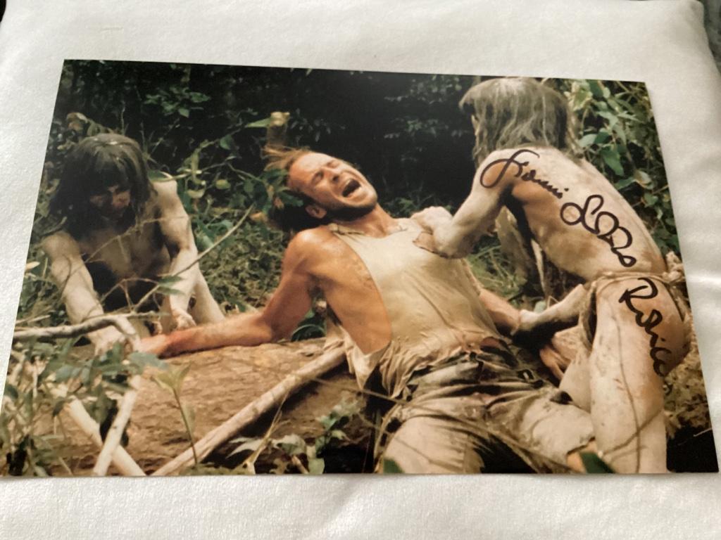 Cannibal Ferox Giovanni Lombardo Radice handtekening, Enlèvement ou Envoi, Film, Photo ou Carte