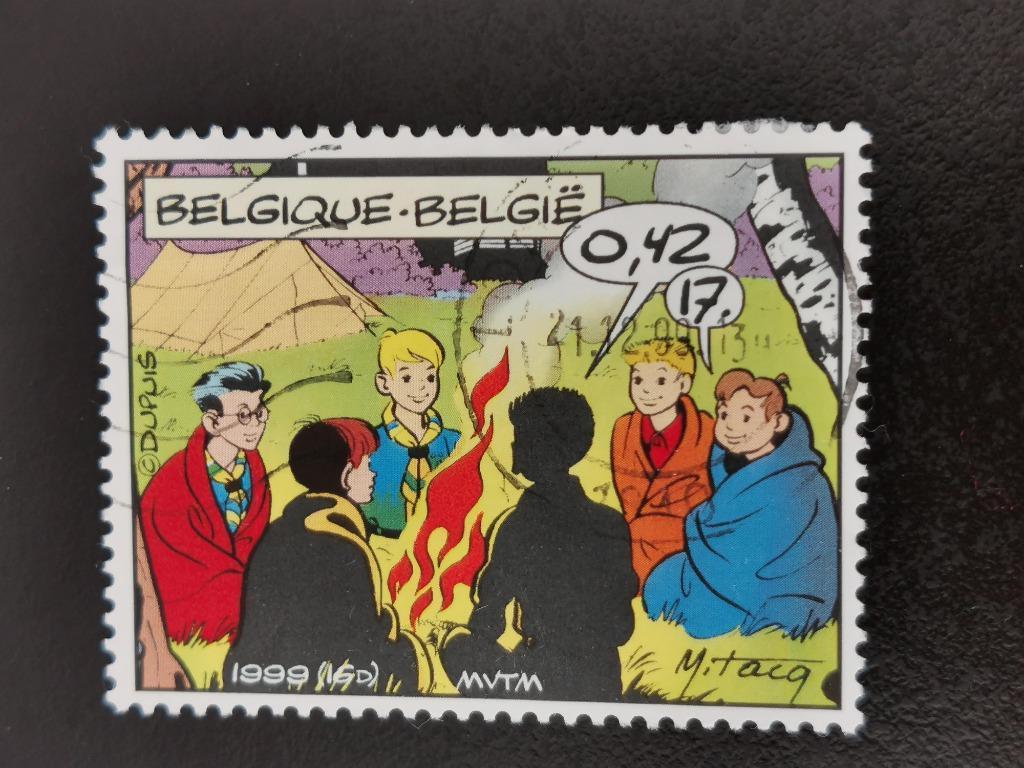 Belgie 1999 - stripverhalen - De Beverpatroelje - scouts, Ophalen of Verzenden, Gestempeld