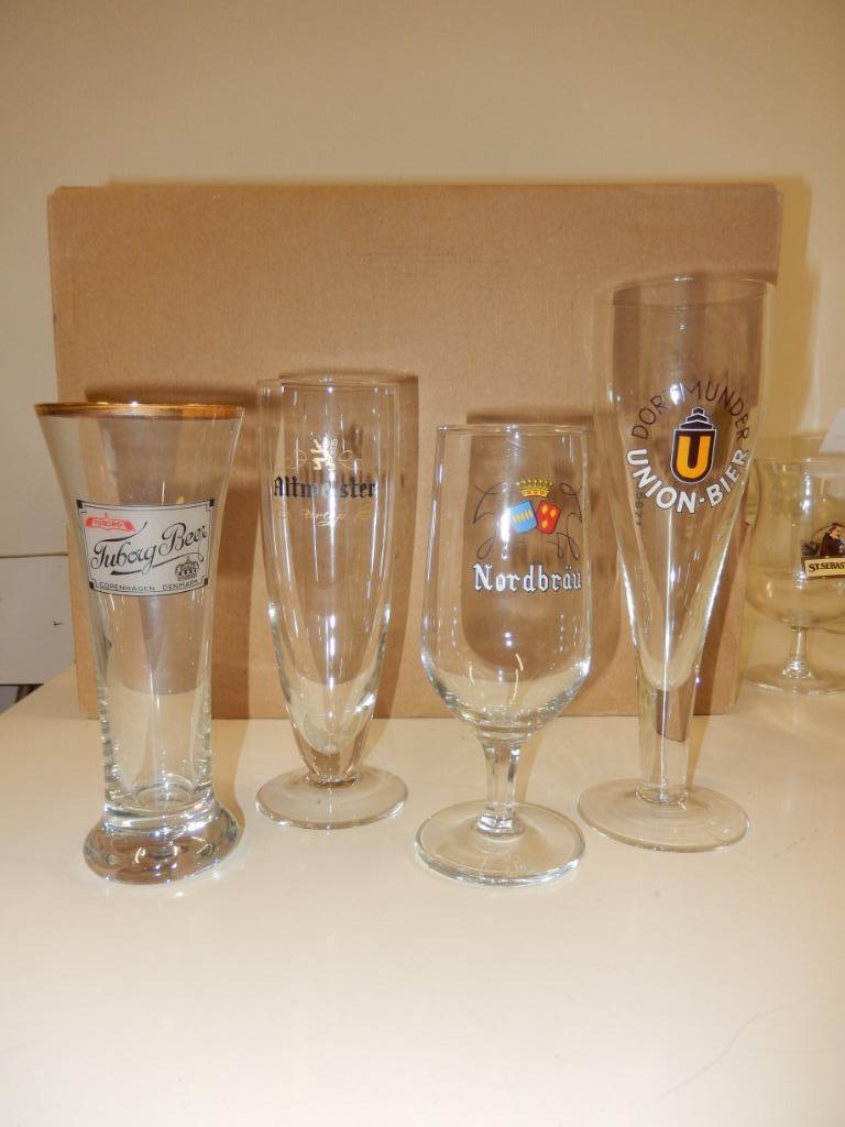 BIERGLAZEN DUITS-DEENS FLUITGLAZEN, Enlèvement ou Envoi, Utilisé, Verre ou Verres, Autres marques