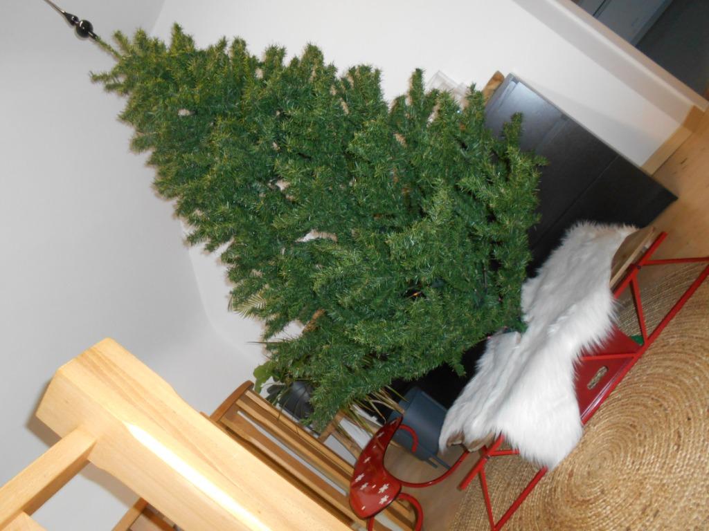 NOEL...super beau sapin de Noel... 2m de haut+pied métal, Enlèvement, Utilisé, Décoration