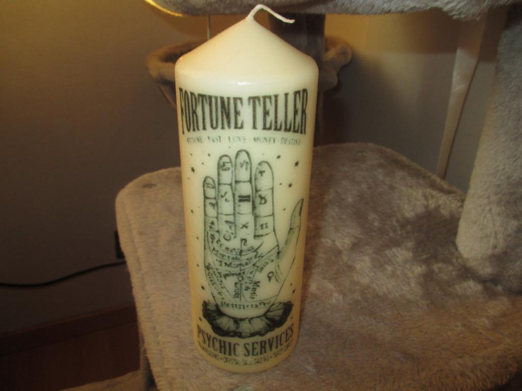 kaars fortune telling witchcraft wicca hand lezen nieuw, Ophalen of Verzenden, Nieuw, Versiering