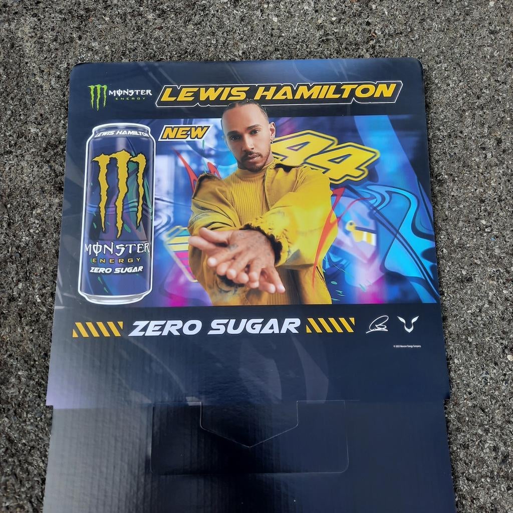 Publicité en carton Lewis Hamilton, 4 euros., Enlèvement, Comme neuf