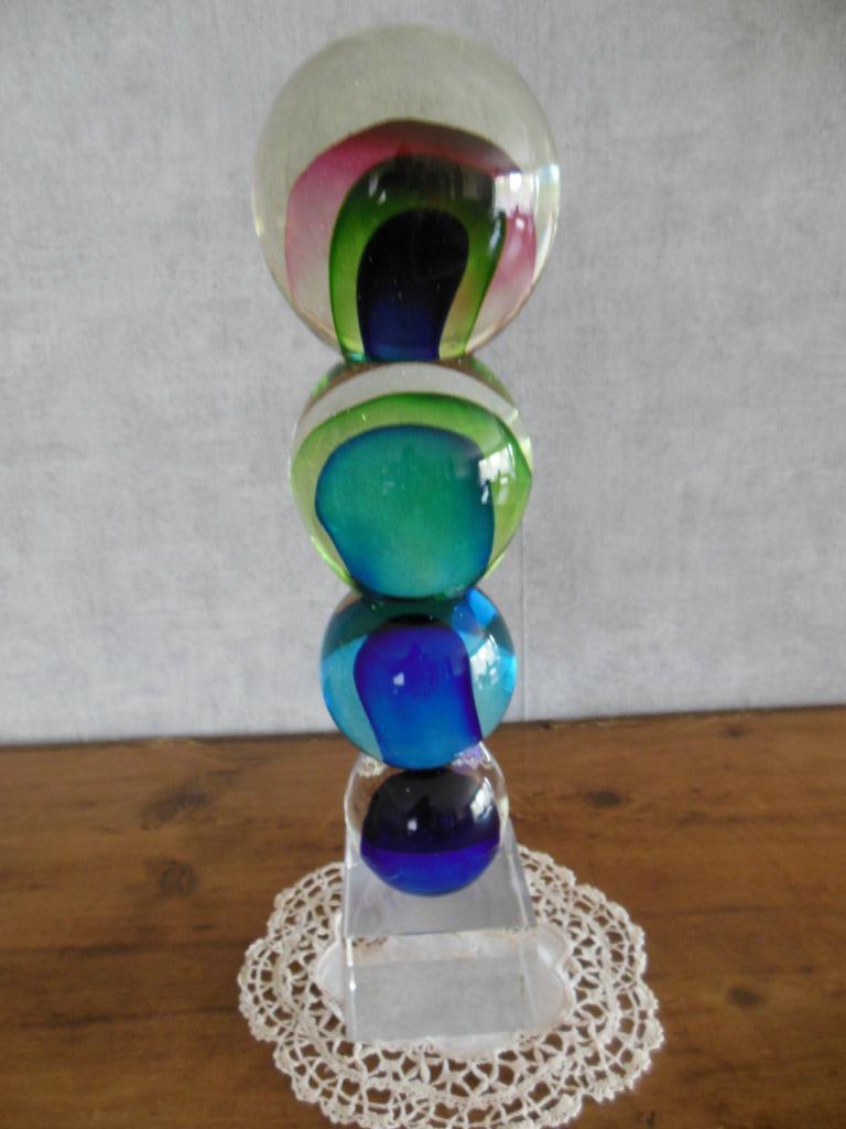 sierstuk gekleurd glas, Antiek en Kunst, Curiosa en Brocante, Ophalen