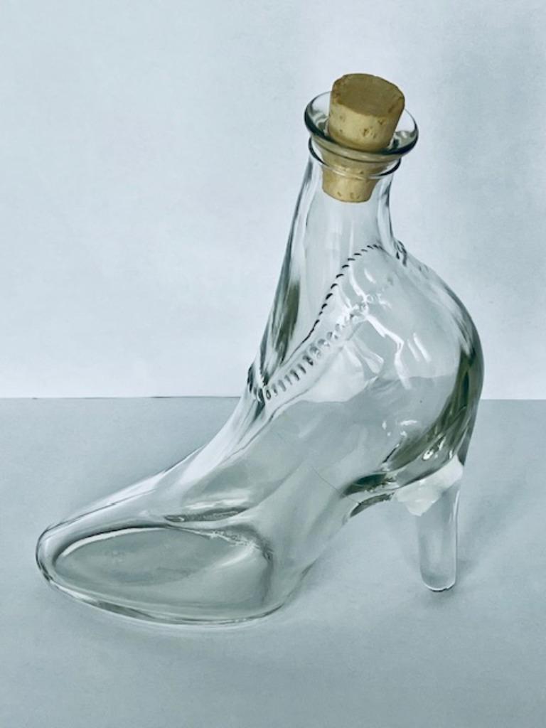 glazen fles in vorm van schoen, Ophalen of Verzenden, Zo goed als nieuw, Overige typen