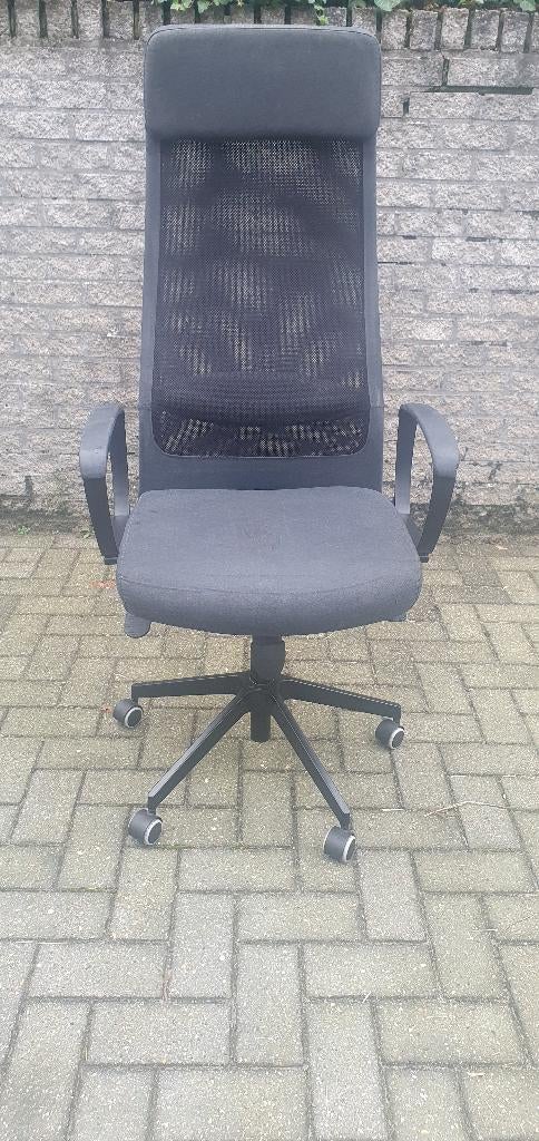 bureaustoel hoge rug zwart, Enlèvement, Utilisé, Chaise de bureau, Ergonomique