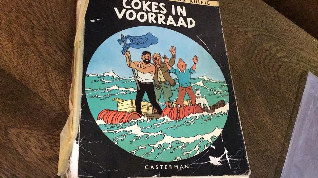 Kuifje cokes in vooraad(#), Eén stripboek, Ophalen of Verzenden, Gelezen, Herge