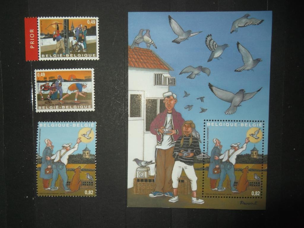 3157-3159+BL102 Volkssporten MNH, Ophalen of Verzenden, Postfris, Frankeerzegel
