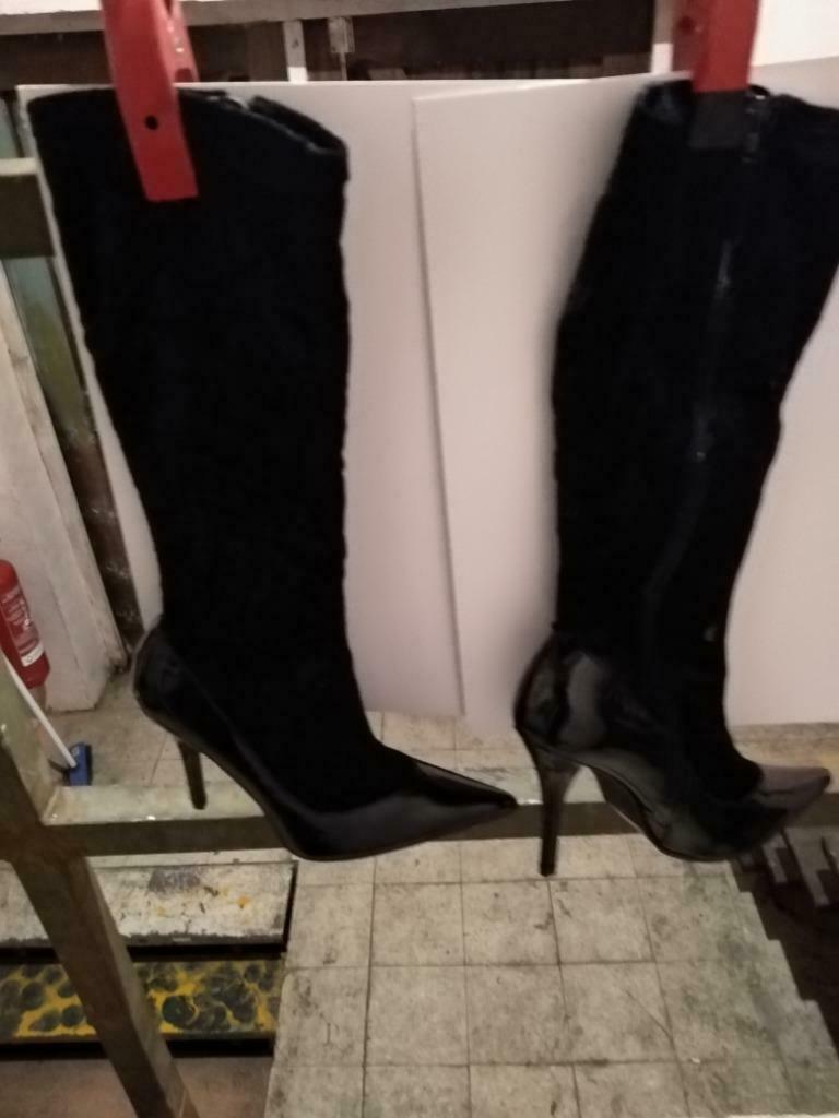 Knie laarzen, Hoge laarzen, Zwart, Nieuw, Ophalen of Verzenden
