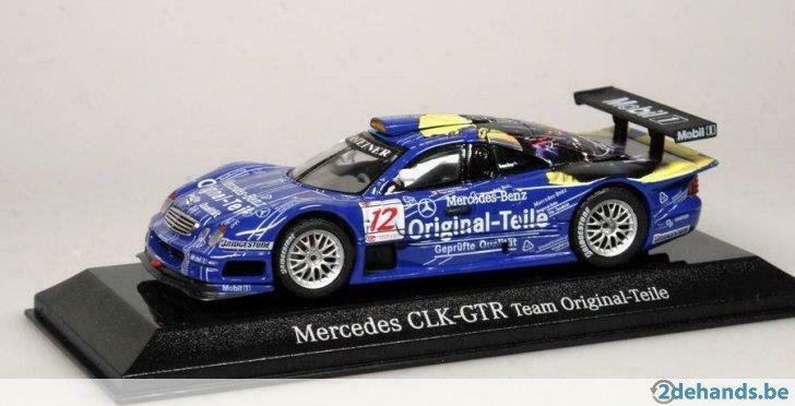 Mercedes CLK-GTR Original teile 1/43 Maisto, Ophalen of Verzenden, Nieuw, Auto