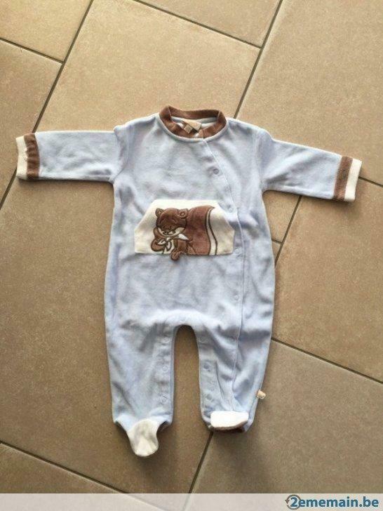 Pyjama Noukies Oscar et Léon taille 6 mois, Gebruikt, Jongetje, Nacht- of Onderkleding
