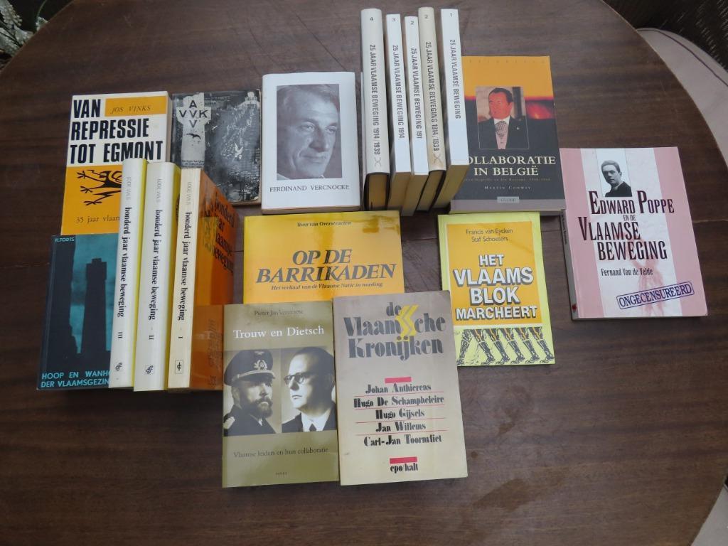 Boeken Vlaamse beweging en collaboratie, Livres, Histoire nationale, Utilisé, Enlèvement ou Envoi