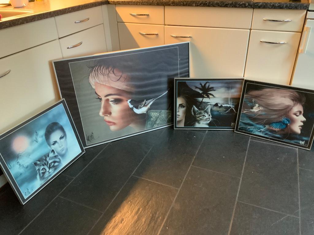 4 lijsten posters Luc Genot, Enlèvement, Utilisé, Synthétique