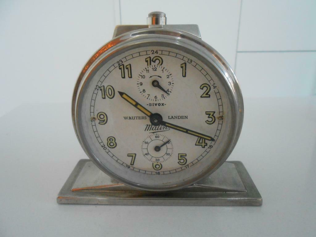 VINTAGE Mechanische wekker BIVOX, Antiek en Kunst, Curiosa en Brocante, Ophalen of Verzenden