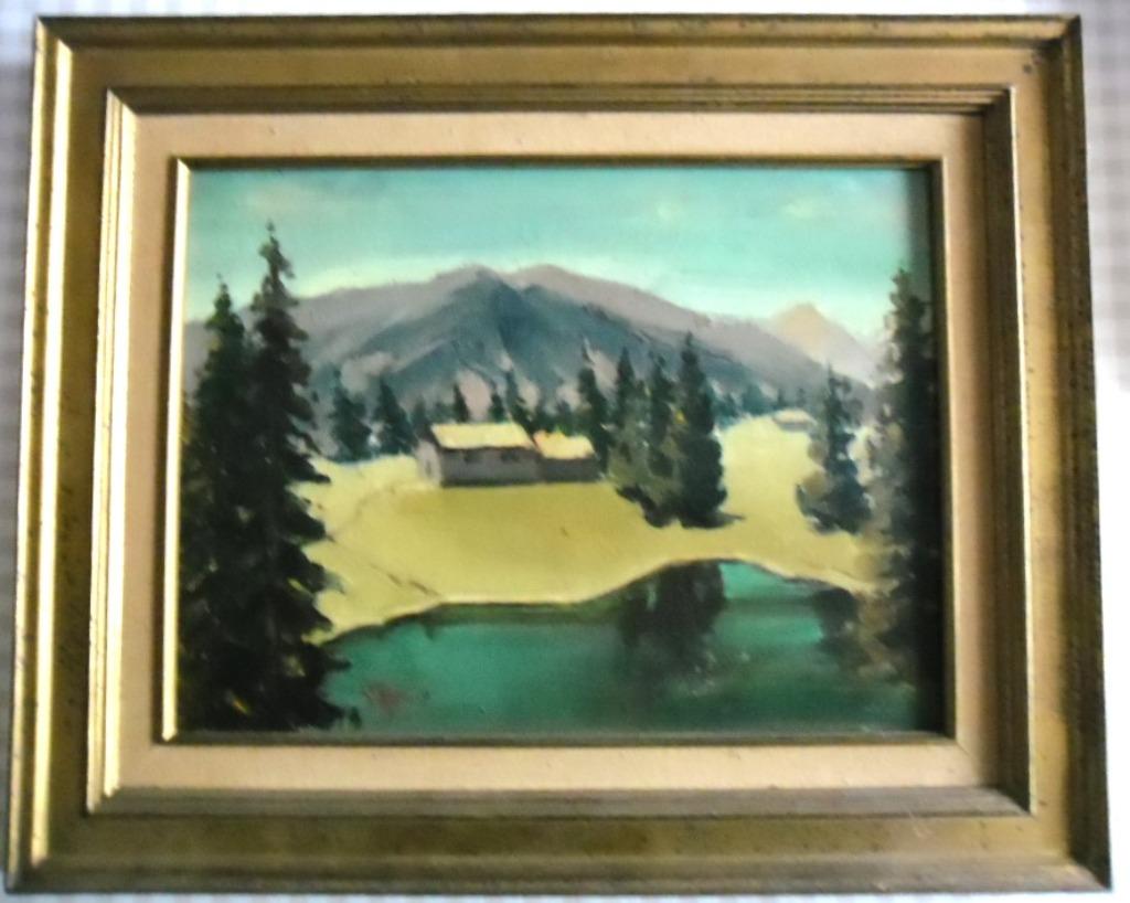 Très beau tableau ancien F. DESMET 53,5 cm X 43,5 cm, Antiquités & Art, Art | Peinture | Classique, Enlèvement ou Envoi
