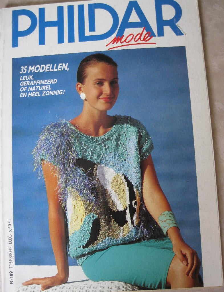 breiboek Phildar nr 189, Enlèvement ou Envoi, Utilisé, Tricot, Patron ou Livre