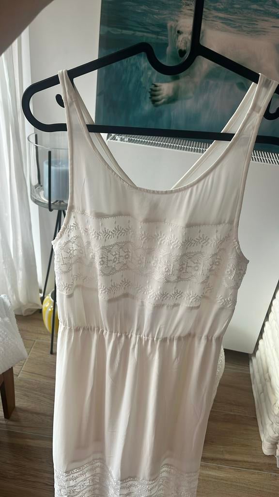 Robe boheme blanche ete 38, Neuf