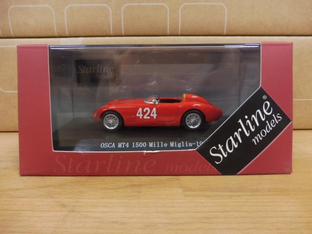 1:43 Starline 540346 Osca MT4 1500 Mille Miglia 1956 #424, Enlèvement ou Envoi, Comme neuf, Voiture, Starline