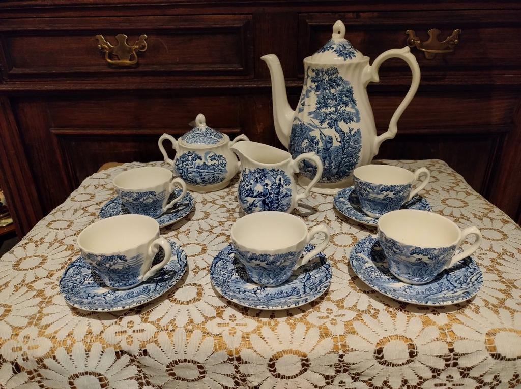 service à café en faïence anglaise, Enlèvement ou Envoi