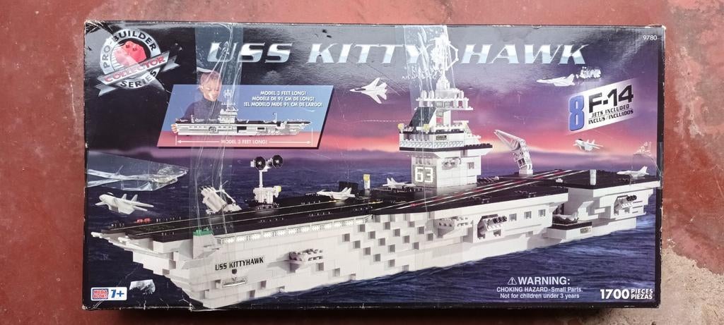 Megabloks USS kitten hawk 9780 pro builders series, Ophalen of Verzenden, Megabloks