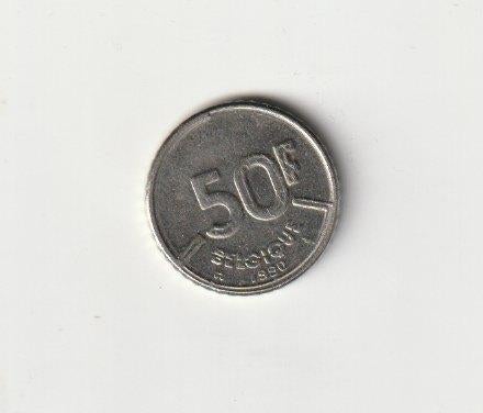 BELGIE BELGIUM BOUDEWIJN 50 FRANCS 1990 FR, Postzegels en Munten, Munten | België, Ophalen of Verzenden, Metaal, Losse munt