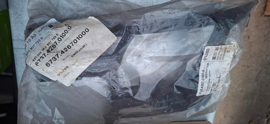 Support pare choc gauche VW golf 6, Enlèvement ou Envoi, Gauche