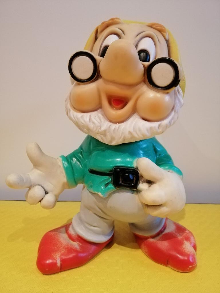 Vintage Disney pieper Dwerg, Ophalen of Verzenden, Sneeuwwitje of Doornroosje, Gebruikt, Beeldje of Figuurtje