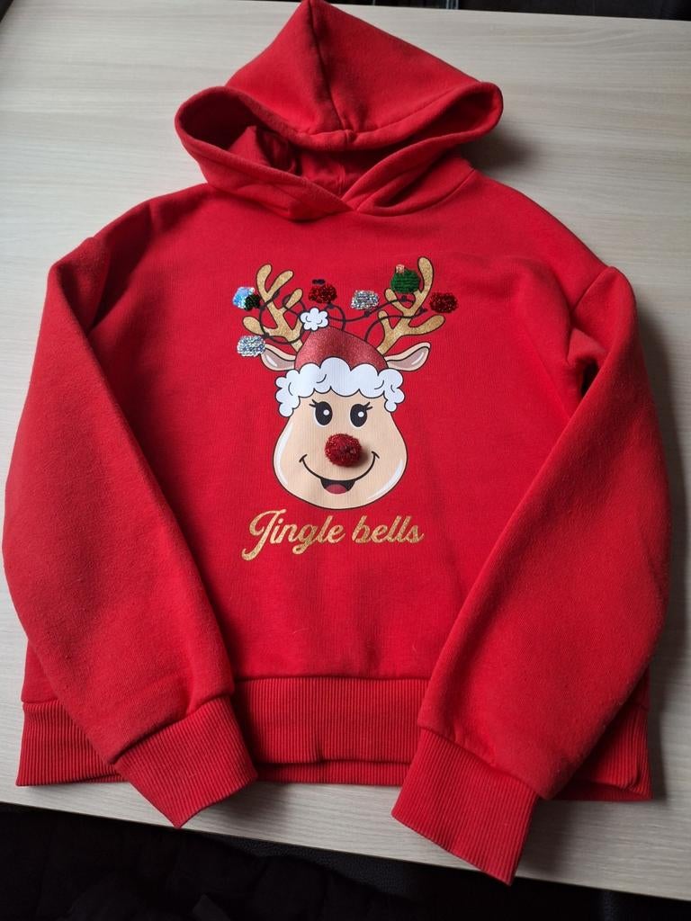 *kersttrui maat 140-mooie staat - met pailletten, Ophalen, Zo goed als nieuw, C&A, Trui of Vest