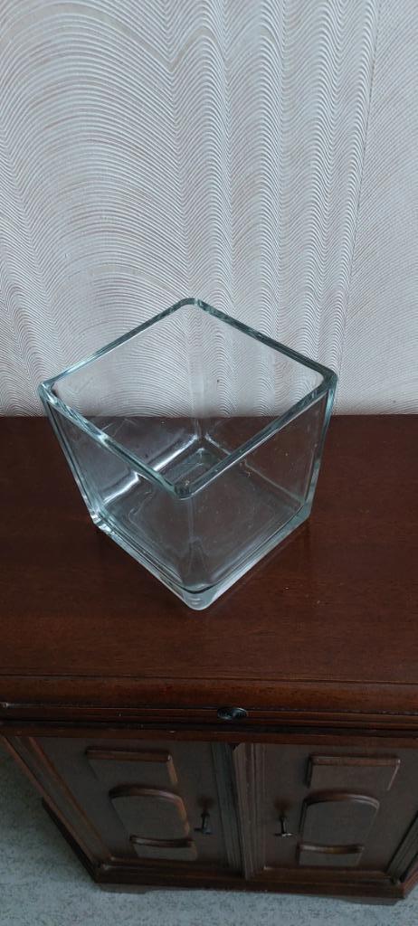 Kubus in glas, Ophalen, Gebruikt, Glas