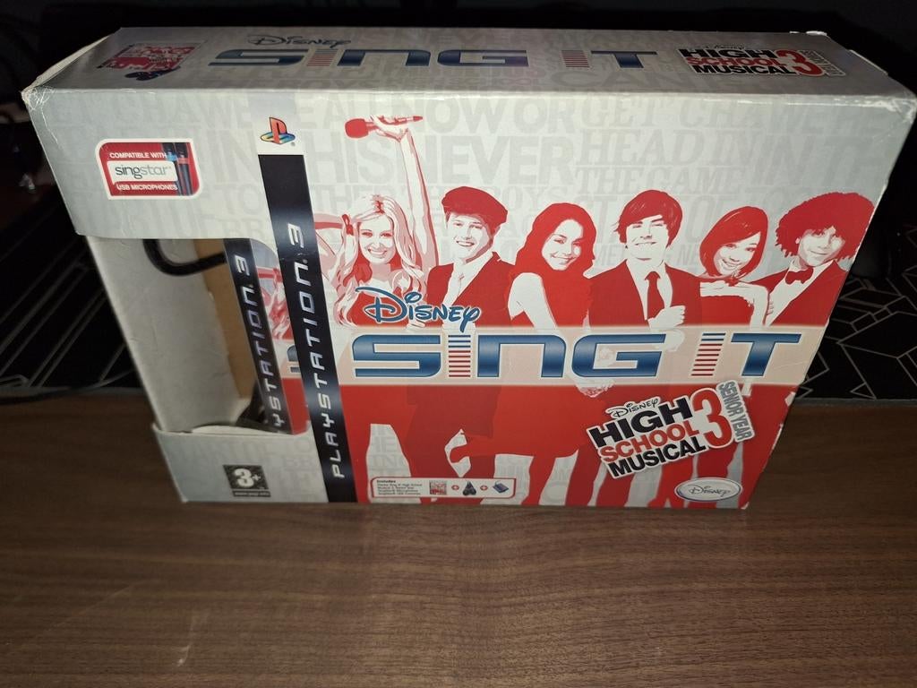 Disney Sing it High School Musical 3 Bundle Playstation 3, Consoles de jeu & Jeux vidéo, Enlèvement ou Envoi, Comme neuf, Musique