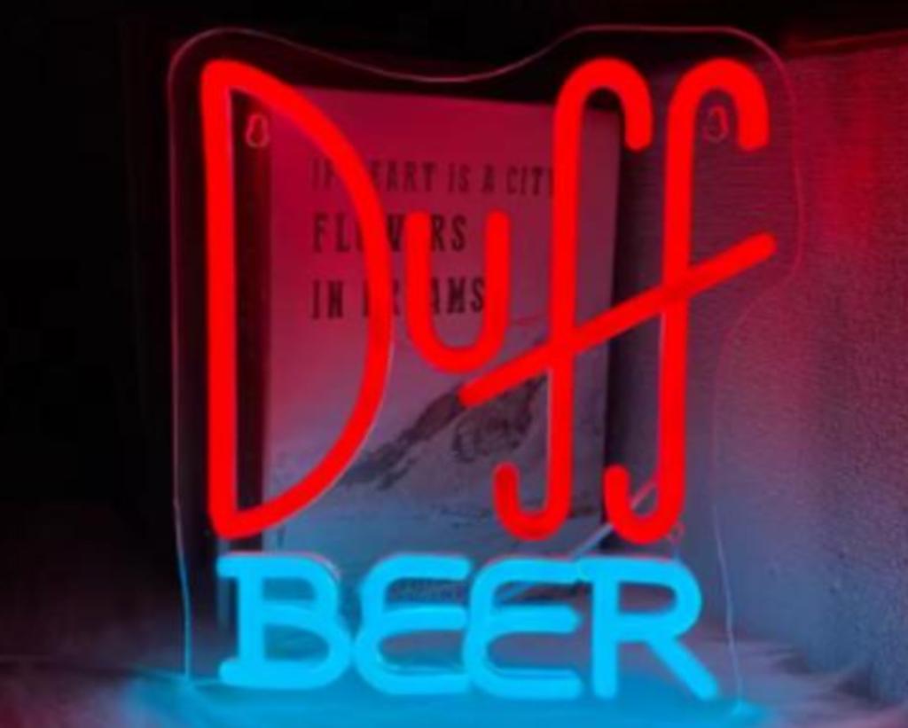 LED lamp neon stijl Duff Beer (24.5x22cm)
