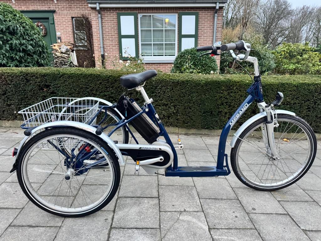 Elektrische driewieler Fiets PFAU - TEC - lage instap., Ophalen of Verzenden, Inklapbaar, Zo goed als nieuw, Elektrische rolstoel