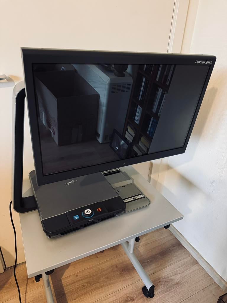 Optelec ClearView C HD 24” OCR + Speech (lecture vocale) PC, Enlèvement, Comme neuf