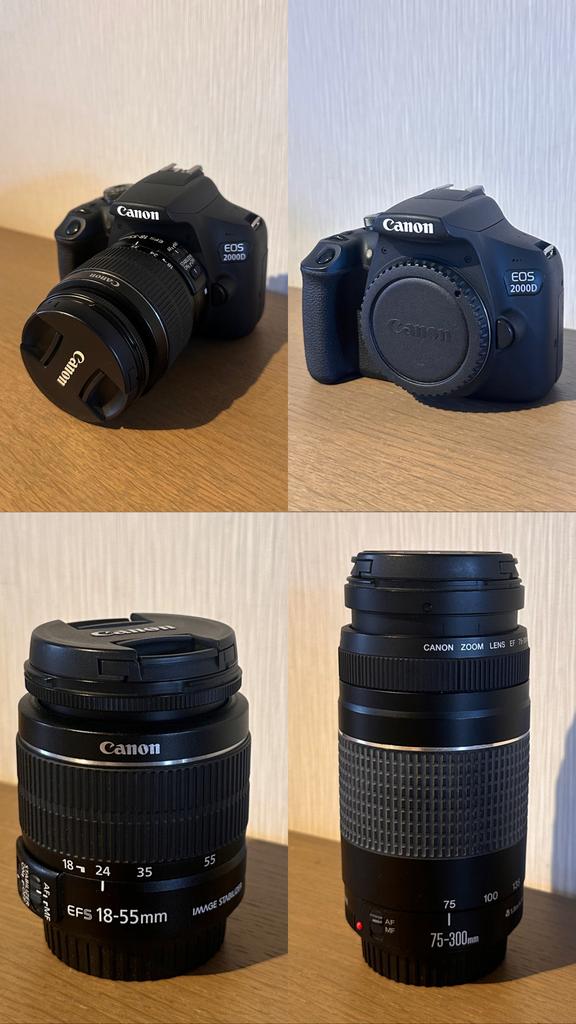 Canon EOS 2000D - Appareil photo - Parfait État, Ophalen of Verzenden, Zo goed als nieuw, Zoom