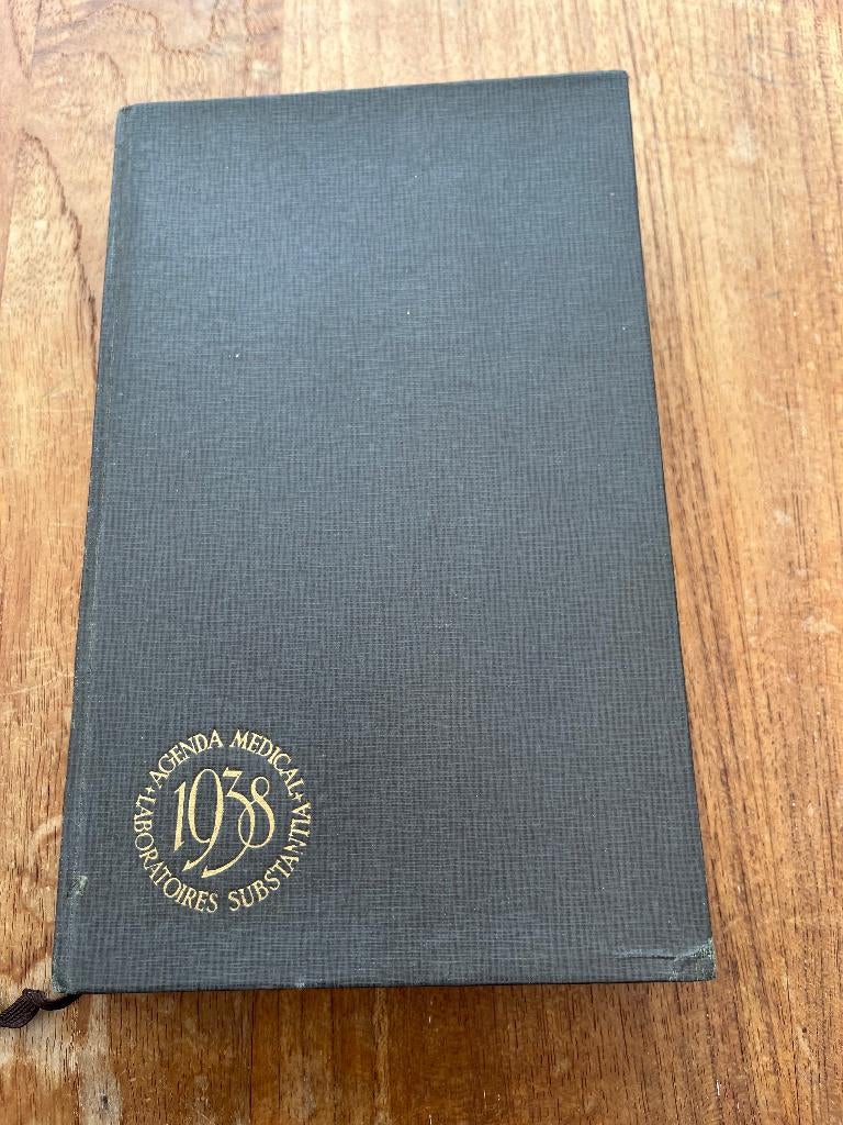 Agenda médical laboratoires Substantia -1938, Diversen, Agenda's, Ophalen of Verzenden, Gebruikt
