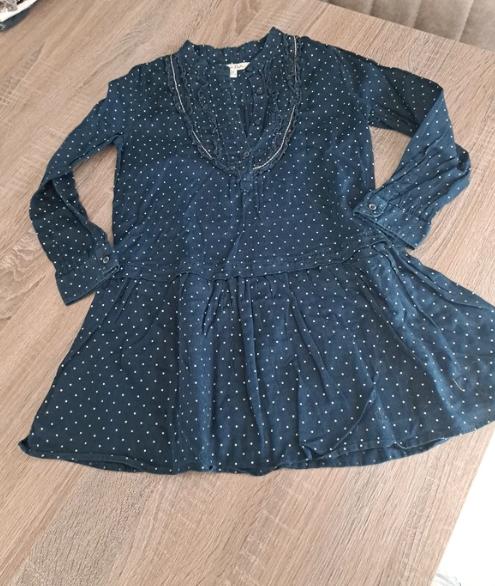 Massimo Dutti donkerblauwe jurk 110/116, Kinderen en Baby's, Meisje, Ophalen of Verzenden, Zo goed als nieuw, Jurk of Rok