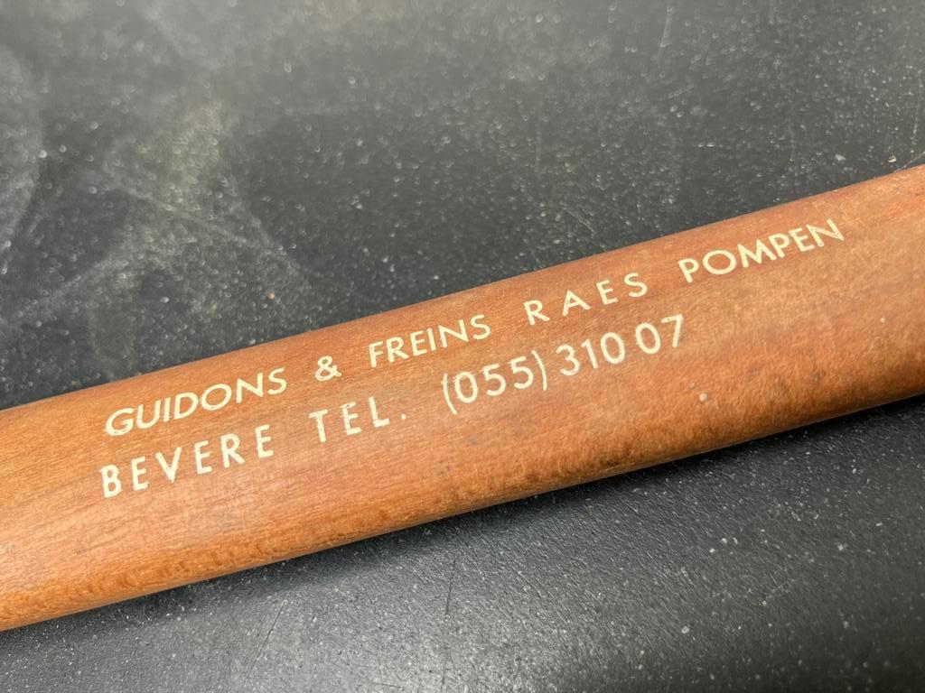 Briefopener reclame Raes Bevere Oudenaarde, Ophalen