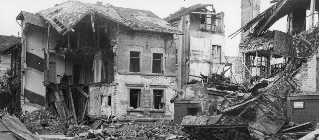 photo orig. GI US Army - Maison bombardée - Allemagne WW2, Envoi, Armée de terre, Photo ou Poster